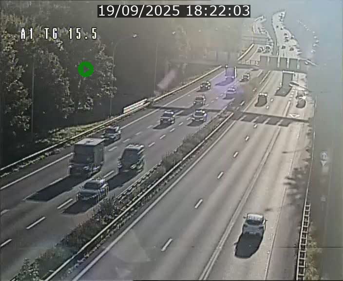 Traffic live webcam Luxembourg Munsbach - A1 direction Luxembourg - BK 15.5
