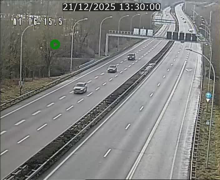 Traffic live webcam Luxembourg Munsbach - A1 direction Luxembourg - BK 15.5