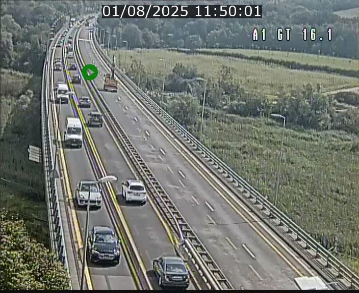 Traffic live webcam Luxembourg Niederanven - A1 direction Allemagne - BK 16.1
