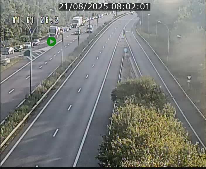 Traffic live webcam Luxembourg Grevenmacher - A1 direction Allemagne - BK 26.2