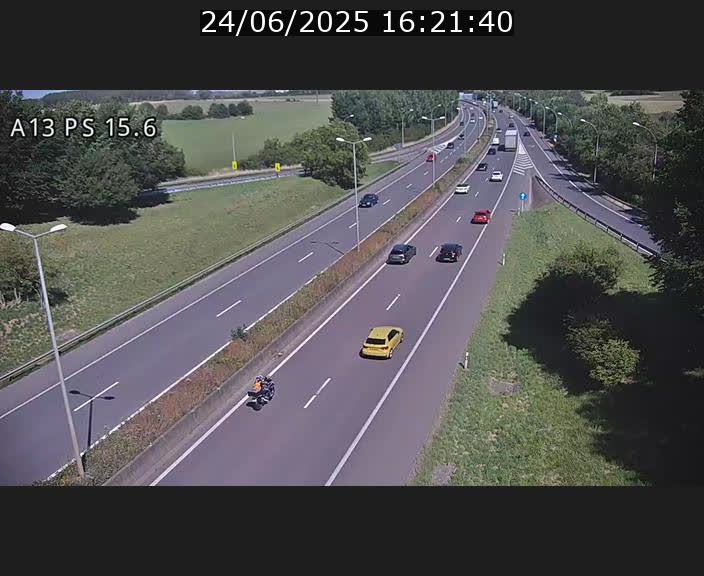 Traffic live webcam Luxembourg Kayl - A13 direction Dudelange - BK 15.6