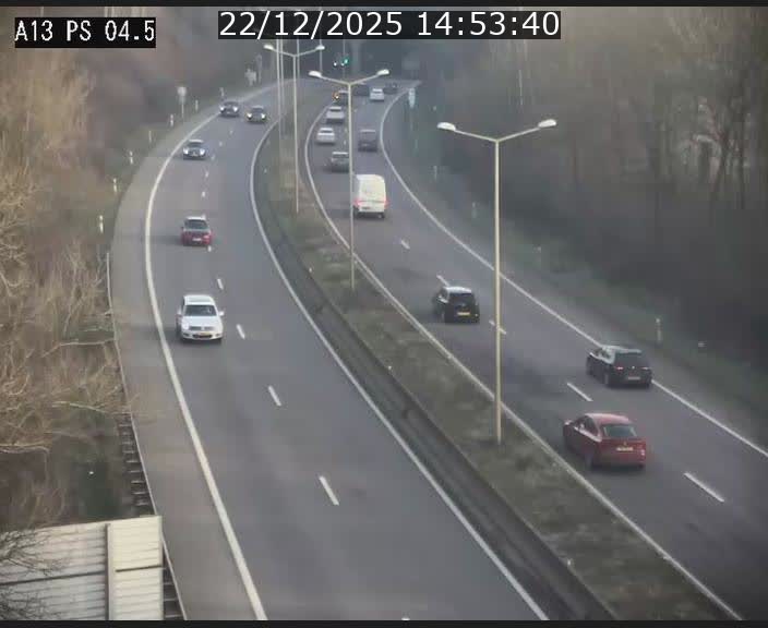 Traffic live webcam Luxembourg Differdange - A13 direction Esch-sur-Alzette - BK 4.5