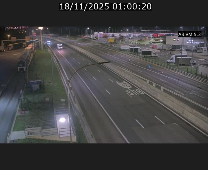 Traffic live webcam Luxembourg Aire de Berchem - A3 - BK 5 - direction France