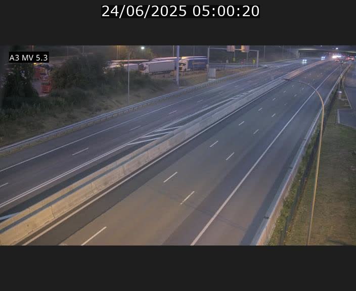 Webcam à l'Aire de Berchem au Luxembourg sur l'A3. Vue orientée vers la France