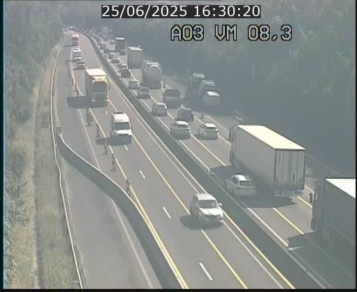 Traffic live webcam Luxembourg Bettembourg - A3 - BK 8.3 - direction France