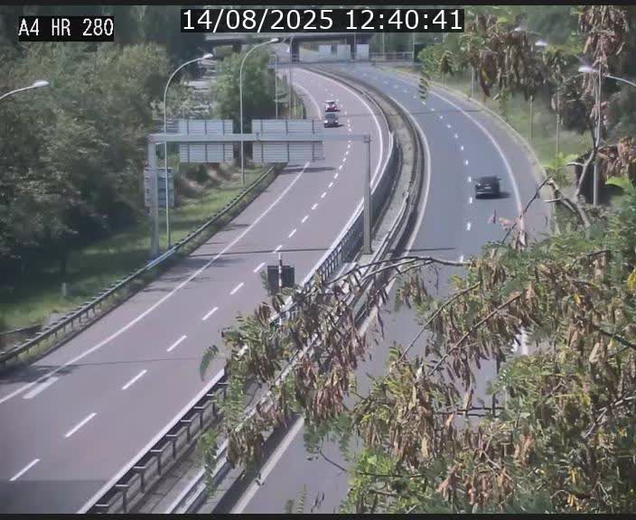 Webcam traffic A4 Luxembourg - BK 0.2 - P+R Bouillon (direction Luxembourg)