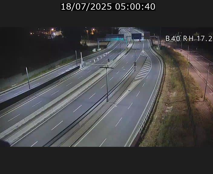 Webcam sur le contournement d'Esch Belval à hauteur de la sortie Université de Luxembourg. Vue orientée vers Luxembourg