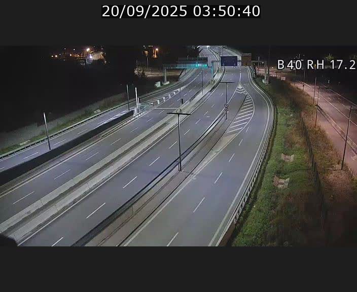 Webcam sur le contournement d'Esch Belval à hauteur de la sortie Université de Luxembourg. Vue orientée vers Luxembourg