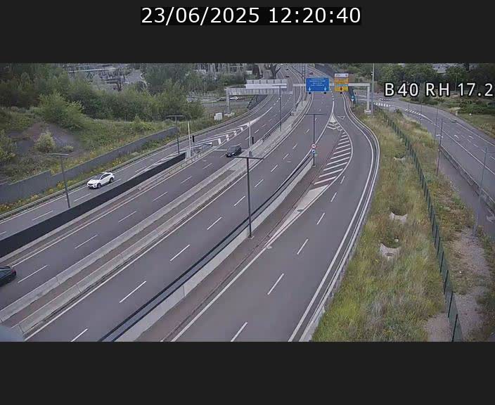 Webcam sur le contournement d'Esch Belval à hauteur de la sortie Université de Luxembourg. Vue orientée vers Luxembourg