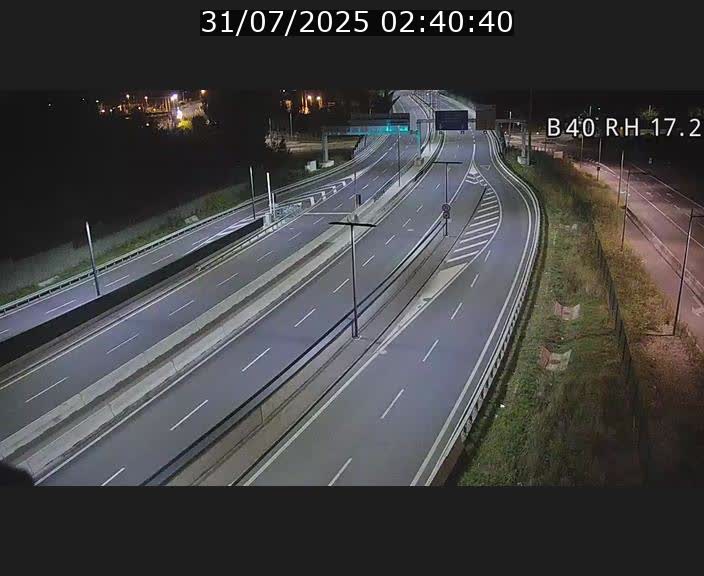 Webcam sur le contournement d'Esch Belval à hauteur de la sortie Université de Luxembourg. Vue orientée vers Luxembourg