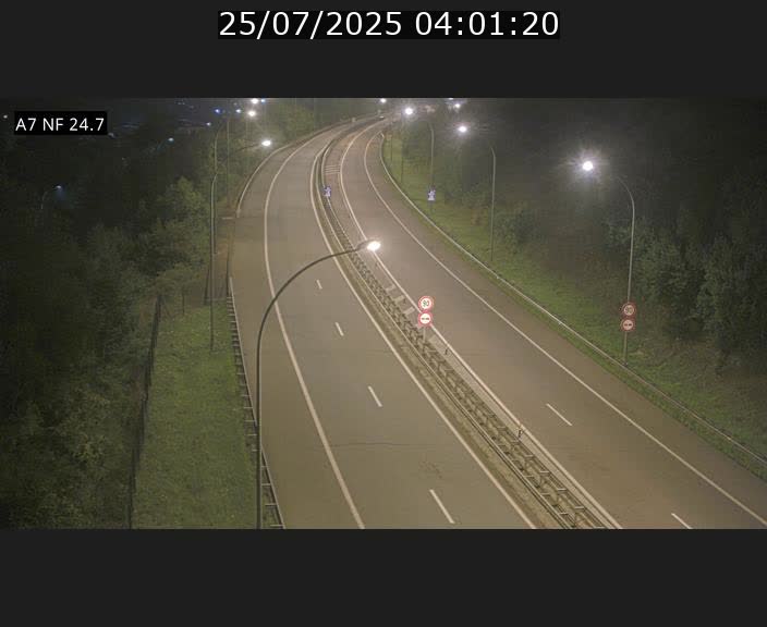 Caméra trafic Luxembourg - A7, Schieren direction Mersch