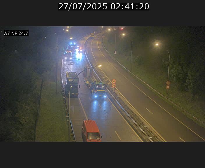 Caméra trafic Luxembourg - A7, Schieren direction Mersch