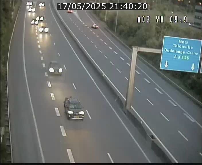 Webcam Autoroute à la Croix de Bettembourg - A3 - BK 9.9 - direction France