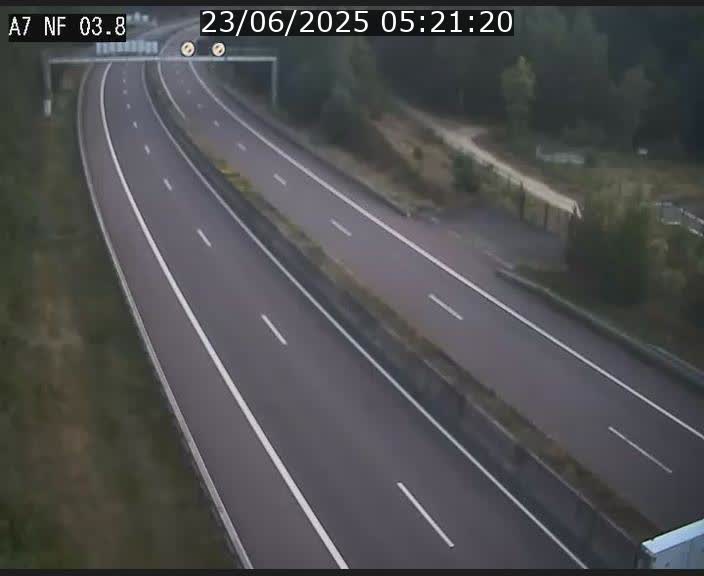 Webcam autoroute A7 au Luxembourg à la sortie du Tunnel Stafelter vers le Nord