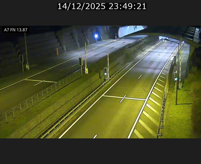 Caméra trafic Luxembourg - A7, Tunnel Gousselerbierg, entrée nord, direction Lorentzweiler
