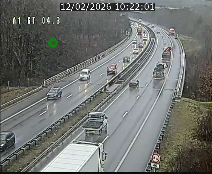 Traffic live webcam Luxembourg Itzig - A1 direction Sandweiler - BK 4.3