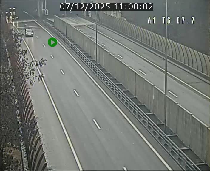 Traffic live webcam Luxembourg Kirchberg - A1 direction Luxembourg-ville - BK 7.7