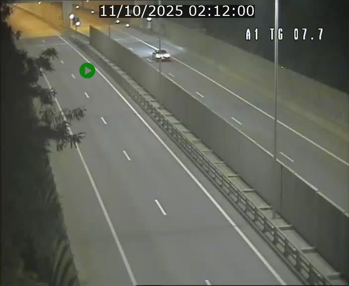 Traffic live webcam Luxembourg Kirchberg - A1 direction Luxembourg-ville - BK 7.7