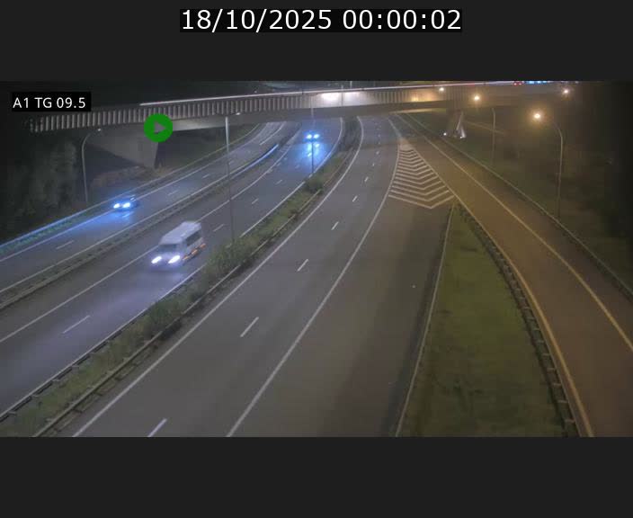Traffic live webcam Luxembourg Jonction Grünewald - A1 direction Luxembourg-ville - BK 9.5