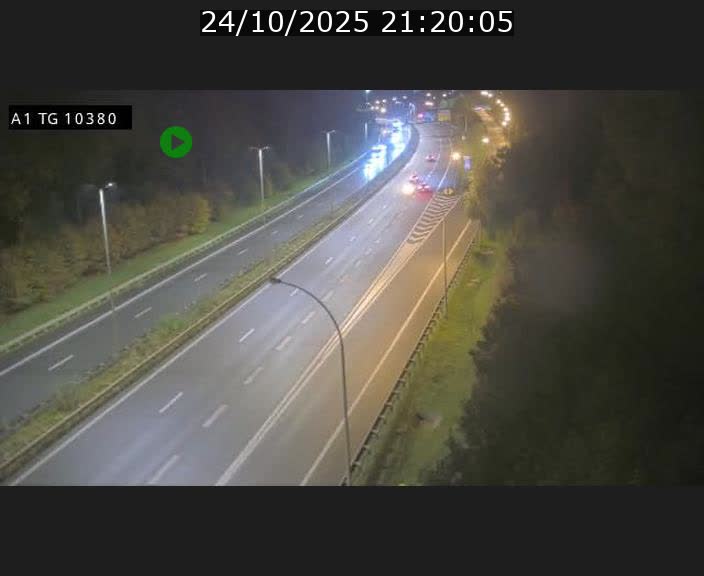 Traffic live webcam Luxembourg Senningerberg - A1 direction Luxembourg Kirchberg - BK 10.3