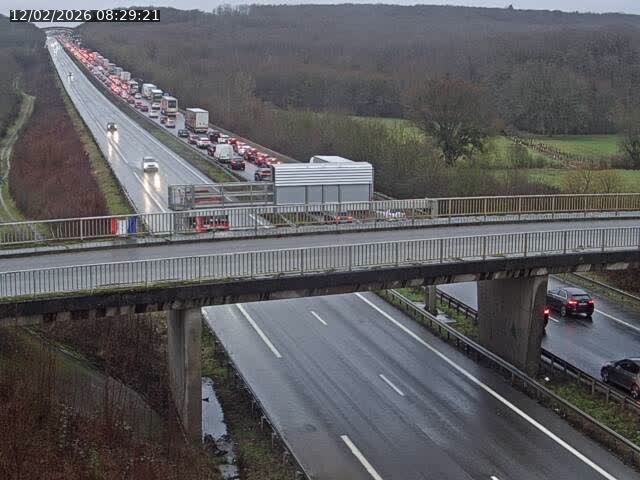 Caméra autoroute France - A31, Zoufftgen direction Luxembourg-ville, à la frontière entre la France et le Luxembourg