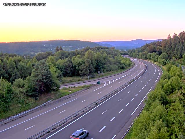 Caméra autoroute France - N57, Côte de la demoiselle direction Remiremont