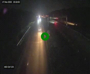 Webcam autoroute A63 en périphérie de Bordeaux au sud-est de la ville, en provenance du bassin d'Arcachon. Vue orientée vers Bordeaux
