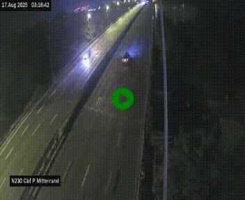 Webcam sur le périphérique de Bordeaux à l'est de la ville. Caméra située sur le Pont Mitterand sur la N230
