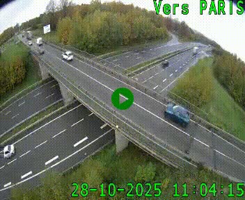 Clone of Caméra routière sur l'autoroute A20 au nord de Limoges, à la jonction avec la N520. Vue orientée vers Paris