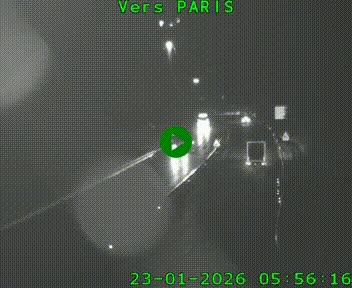 Caméra routière sur l'autoroute A20 à Bessines-sur-Gartempe. Vue orientée vers Paris