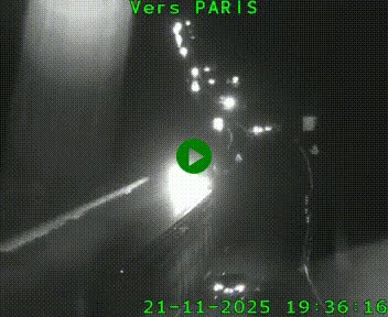 Caméra routière sur l'autoroute A20 à Bessines-sur-Gartempe. Vue orientée vers Paris