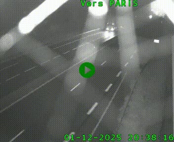 Caméra routière sur l'autoroute A20 à Saint-Hilaire-Bonneval, au sud de Limoges. Vue orientée vers Paris