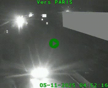 Caméra routière sur l'autoroute A20 à Brive-la-Gaillarde, à la jonction avec l'A89. Vue orientée vers Paris