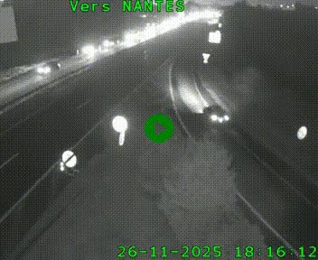 Webcam N147 au nord de Poitiers et à la jonction avec la A10