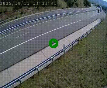 Caméra autoroutière France - A75, Engayresque, entre Millau et Séverac-le-Chateau, en direction de Montpellier