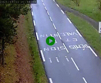 Caméra routière France - N102, au niveau du col de Montmirat à Saint-Etienne-du-Valdonnez à 1039 mètres d'altitude