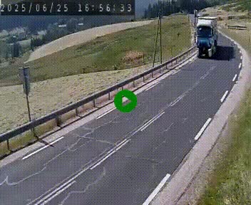 Webcam routière au niveau du col de la Chavade en Ardèche, sur la N102 à 1266 mètres d'altitude