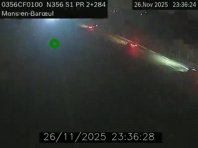 Webcam à l'entrée de Lille en direction du périphérique, à proximité de Mons-en-Baroeul sur la N356
