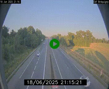 Webcam sur le périphérique de Rennes (N136) à hauteur du quartier Bréquigny, au sud de la ville