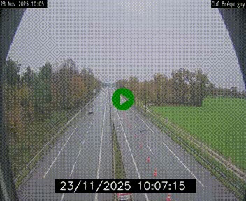 Webcam sur le périphérique de Rennes (N136) à hauteur du quartier Bréquigny, au sud de la ville