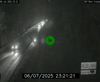 Webcam sur la N165 après le Pont de l'Iroise, à l'entrée de Brest
