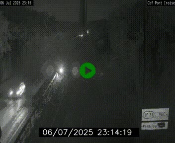 Webcam sur la N165 après le Pont de l'Iroise, à l'entrée de Brest