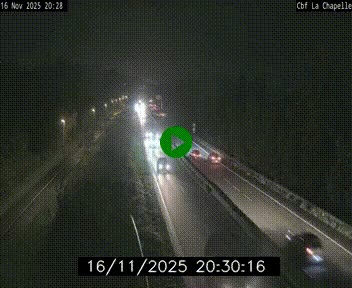 Webcam sur le périphérique de Nantes (N844) à hauteur de Porte de la Chapelle, au nord de la ville