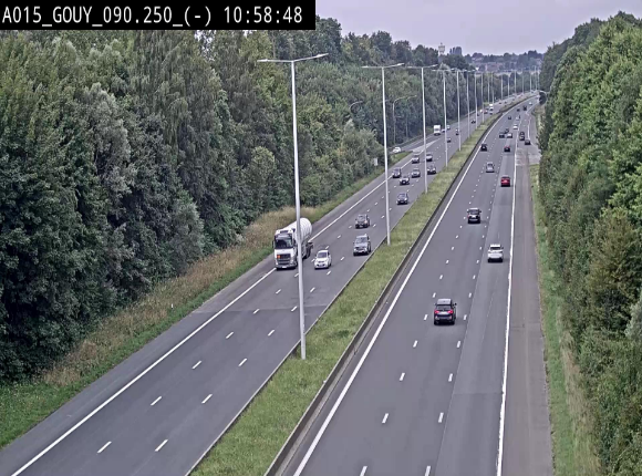 Webcam autoroute Belgique - Gouy-lez-piéton - E42 - BK 90.3