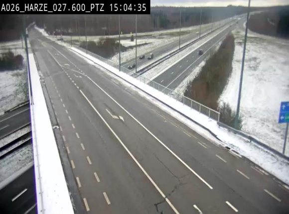 Caméra autoroute Belgique - Sougné-Remouchamps,E25 direction Luxembourg