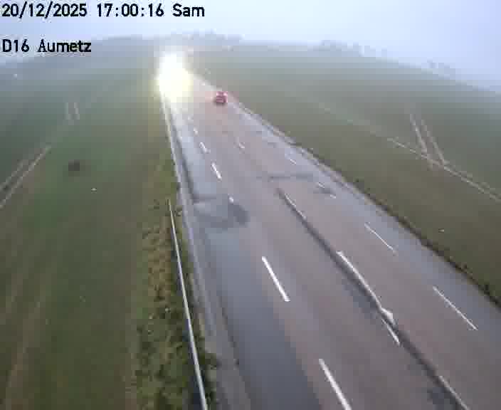 Webcam sur la D16 à Aumetz. Vue orientée vers A30