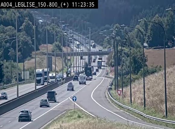 Caméra autoroute Belgique - Côte de Léglise, E411(A4) direction Luxembourg