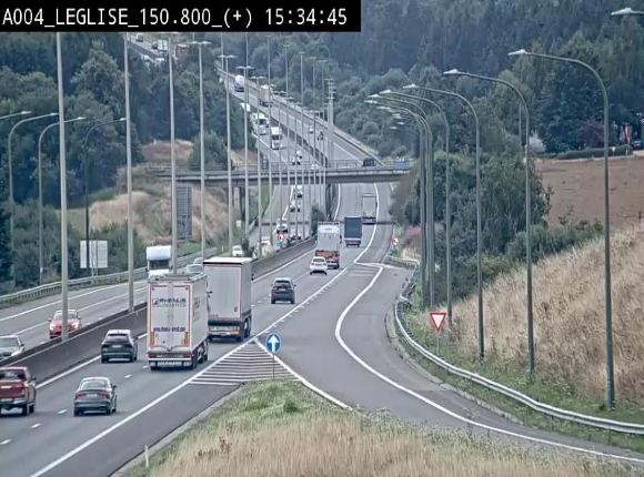 Caméra autoroute Belgique - Côte de Léglise, E411(A4) direction Luxembourg
