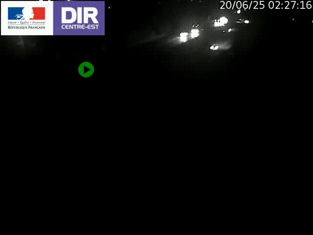 Caméra de circulation à Saint-Priest à la jonction entre l'A43 et l'A46 en direction de Marseille