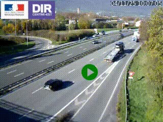 Webcam sur la Nationale 201 à hauteur de la sortie Chambéry-Nord, avant à la jonction entre l'A41 et l'A43, en direction de Lyon
